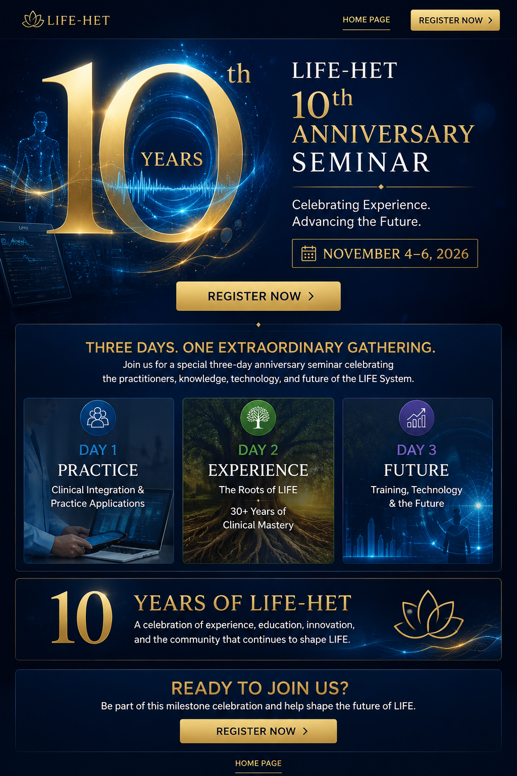 LIFE-HET 10th Anniversary Seminar